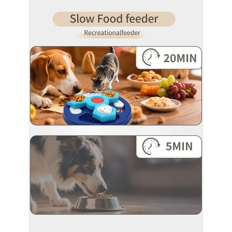 UAMLY Jouet distributeur de friandises pour chien à alimentation lente