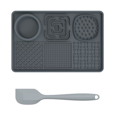 UAMLY Tapis à lécher en silicone pour alimentation lente avec grattoir