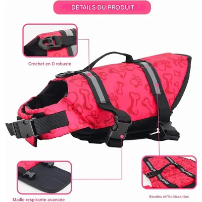 Pet Planet Gilet de Sauvetage Réglable avec Poignée Pour Chien
