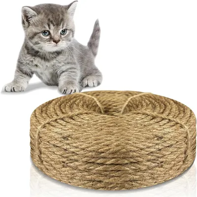 IntiMeg Corde en sisal pour arbre à chat, 4 mm x 50 m