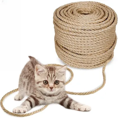 IntiMeg Cuerda de sisal de 10 m x 10 mm