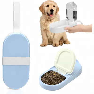 Pet Planet Botella de agua portátil 2 en 1 para perros y gatos