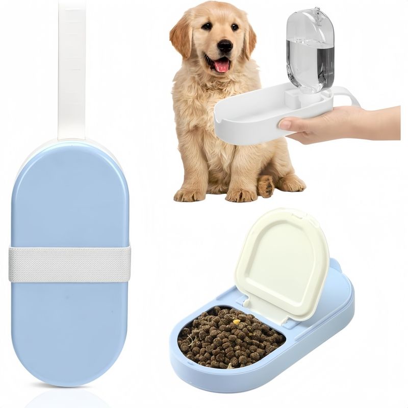 Pet Planet Bouteille D'eau Portable 2 En 1 Pour Chien Chat