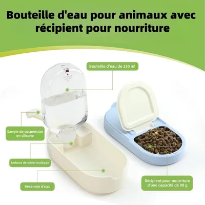 Pet Planet Botella de agua portátil 2 en 1 para perros y gatos
