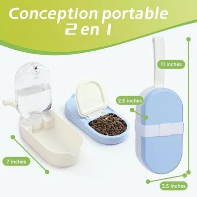 Pet Planet Bouteille D'eau Portable 2 En 1 Pour Chien Chat
