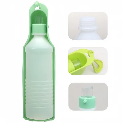 FurryFusion Botella de agua de viaje para perros