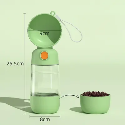 Petopia Botella de agua para perros 2 en 1