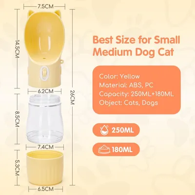 Petopia Deux tasses à eau en une