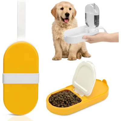 Pet Planet Botella de agua portátil 2 en 1 para perros y gatos