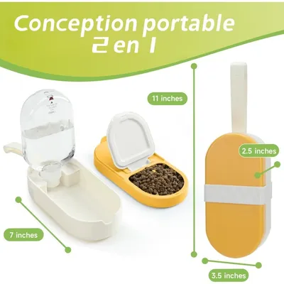 Pet Planet Bouteille D'eau Portable 2 En 1 Pour Chien Chat