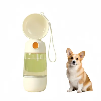 Petopia Botella de agua para perros 2 en 1