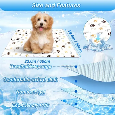 ZenPets Tapis rafraîchissant pour chien et chat - 60x50cm, étanche