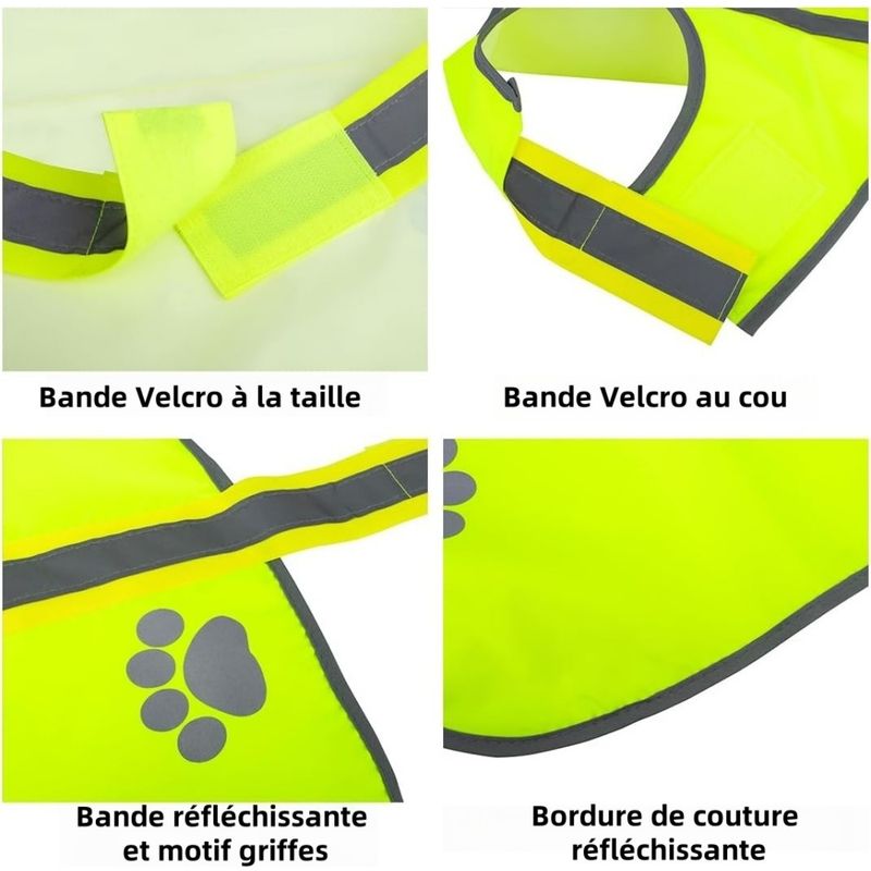 Pet Planet Gilet Réfléchissant Pour Chien Haute Visibilité