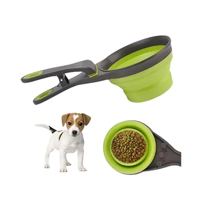 Petopia Clip d'étanchéité pliable en silicone pour tasse à mesurer Petopia Clip d'étanchéité pliable en silicone pour tasse à mesurer