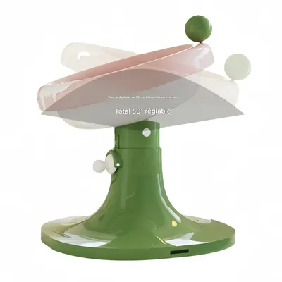 FurryFusion Gamelle réglable pour chat en forme de glace