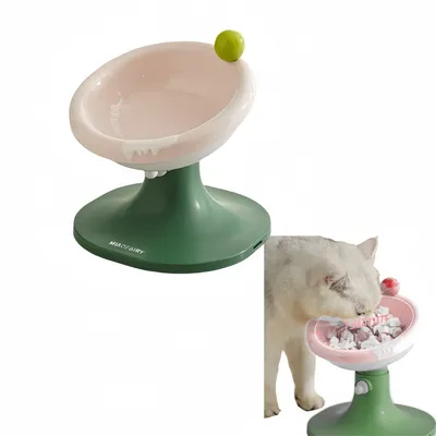 FurryFusion Gamelle réglable pour chat en forme de glace