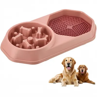 Pet Planet Gamelle Lente Double Tapis Lèche Chat Chien