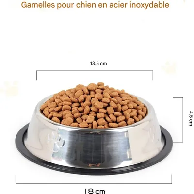 IntiMeg Ensemble de 2 gamelles pour chien et chat IntiMeg Ensemble de 2 gamelles pour chien et chat