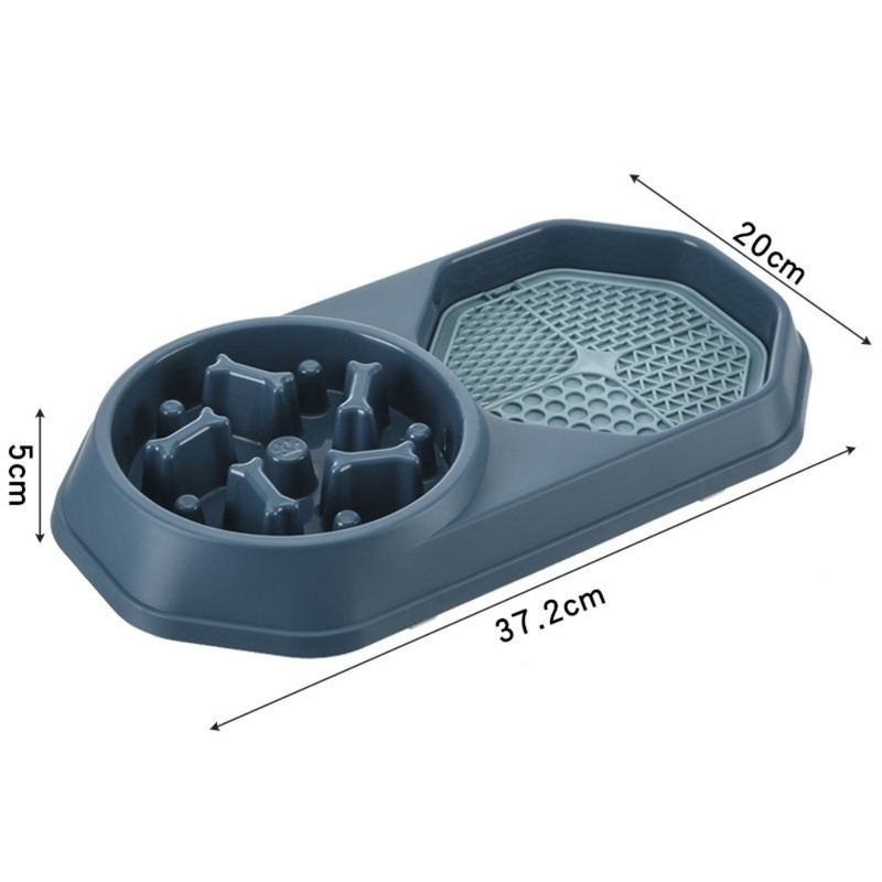 Pet Planet Gamelle Lente Double Tapis Lèche Chat Chien