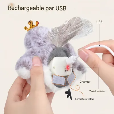 Pet Planet Jouet oiseau battant pour chat