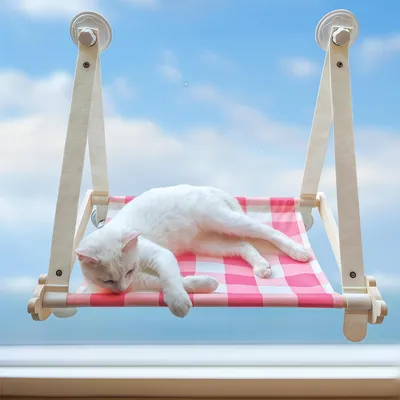 ZenPets Muebles y accesorios para gatos: hamaca, estantes plegables