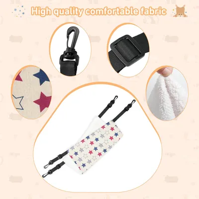 Hamac et lit pour petits animaux - Pour hamsters, chats et plus