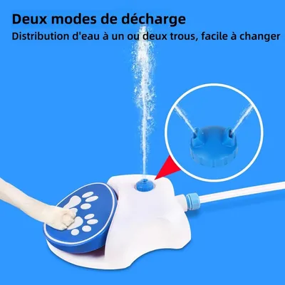 Pet Planet Fuente de agua para perros con activación por la pata y manguera