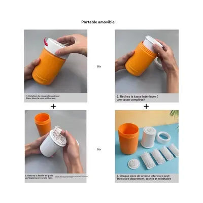 Petopia Gobelet de lavage des pattes pour animaux