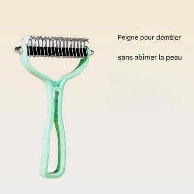 Petopia Peigne pour démêler les poils des animaux de compagnie