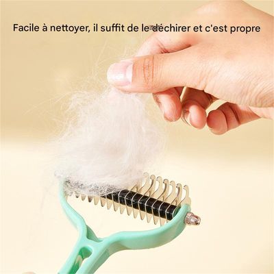 Petopia Peigne pour démêler les poils des animaux de compagnie