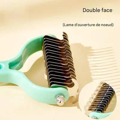 Petopia Peigne pour démêler les poils des animaux de compagnie