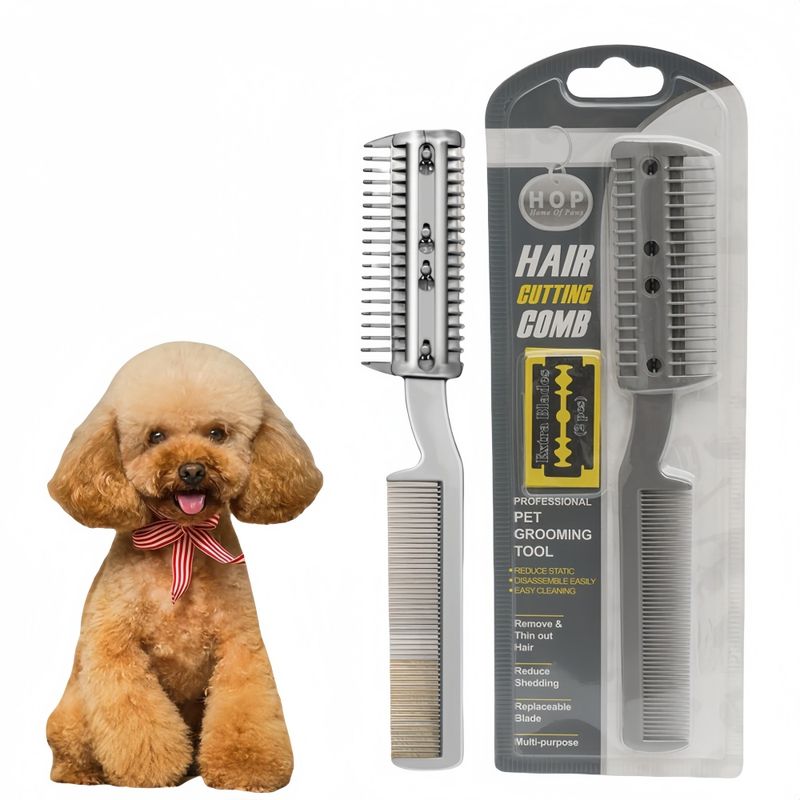 FurryFusion Peigne à lame pour chien et chat