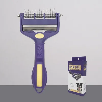 Petopia Brosse démêlante 3 en 1 pour animaux de compagnie