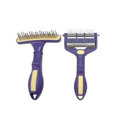 Petopia Brosse démêlante 3 en 1 pour animaux de compagnie