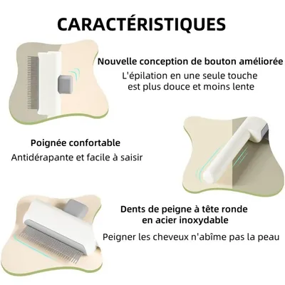 Pet Planet Lot de 2 Peignes de Toilettage Pour Chat