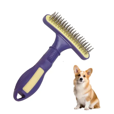 Petopia Brosse démêlante 3 en 1 pour animaux de compagnie