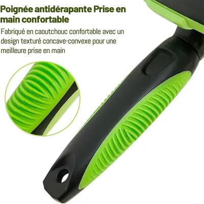 IntiMeg Peigne autonettoyante pour chiens et chats