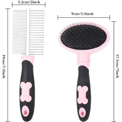 Pet Planet Kit de Brosse et Peigne de Toilettage Pour Chien à Poils Longs