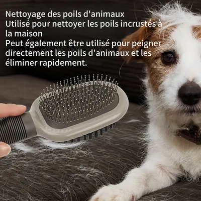 FurryFusion Peigne double face pour soin des poils de chien