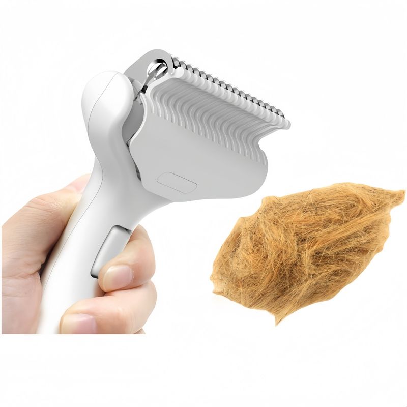 FurryFusion Brosse dépilatoire pour chats et chiens