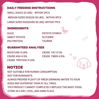 IntiMeg Friandises pour Chiens au Poulet et Canard