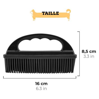 IntiMeg Brosse Anti Poils Animaux pour Intérieur de Voiture