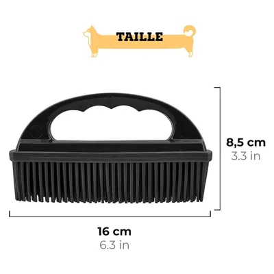 IntiMeg Brosse Anti Poils Animaux pour Intérieur de Voiture