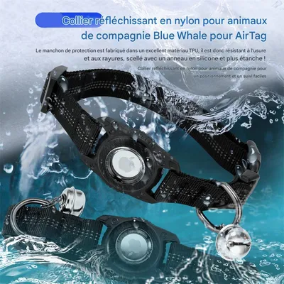 IntiMeg Collier pour Chien - Compatible Airtag Apple