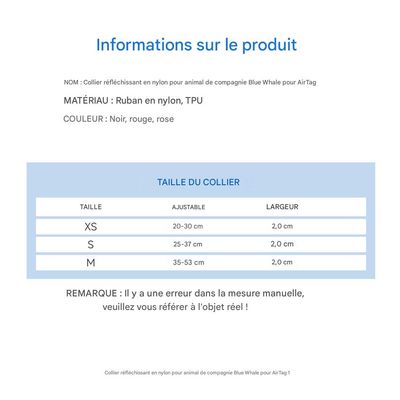IntiMeg Collier pour Chien - Compatible Airtag Apple