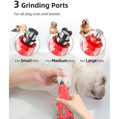 Lime à ongle pour chiens et chats - Silencieux (45 DB) 6 vitesses