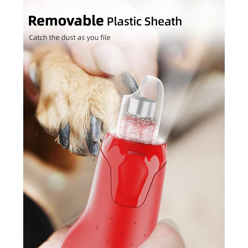 Lime à ongle pour chiens et chats - Silencieux (45 DB) 6 vitesses