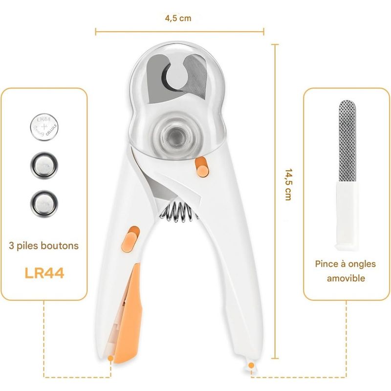 Pet Planet Coupe - Ongles Pour Chien et Chat Avec Éclairage LED