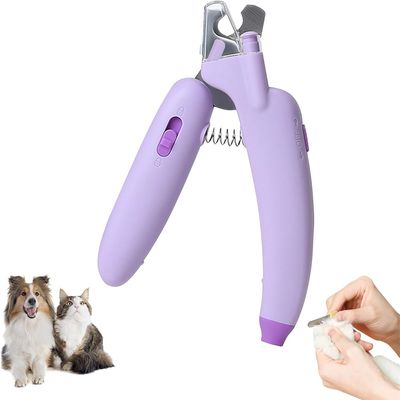 Petopia Ciseaux pour ongles de animaux en forme de banane avec lumière