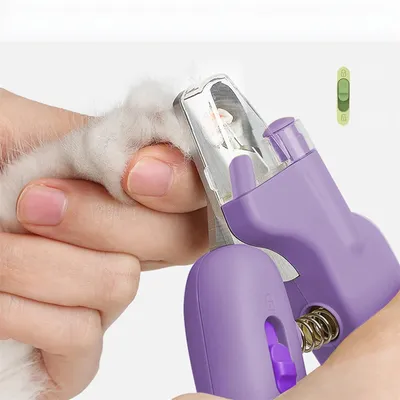 Petopia Ciseaux pour ongles de animaux en forme de banane avec lumière
